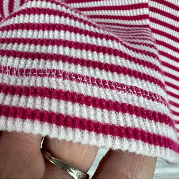 SUNDANCE Striped Thermal Long Sleeve Shirt Size Petite Large - Picture 8 of 9